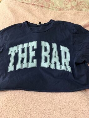 Woman’s Navy Blue Graphic Tee with 'THE BAR'